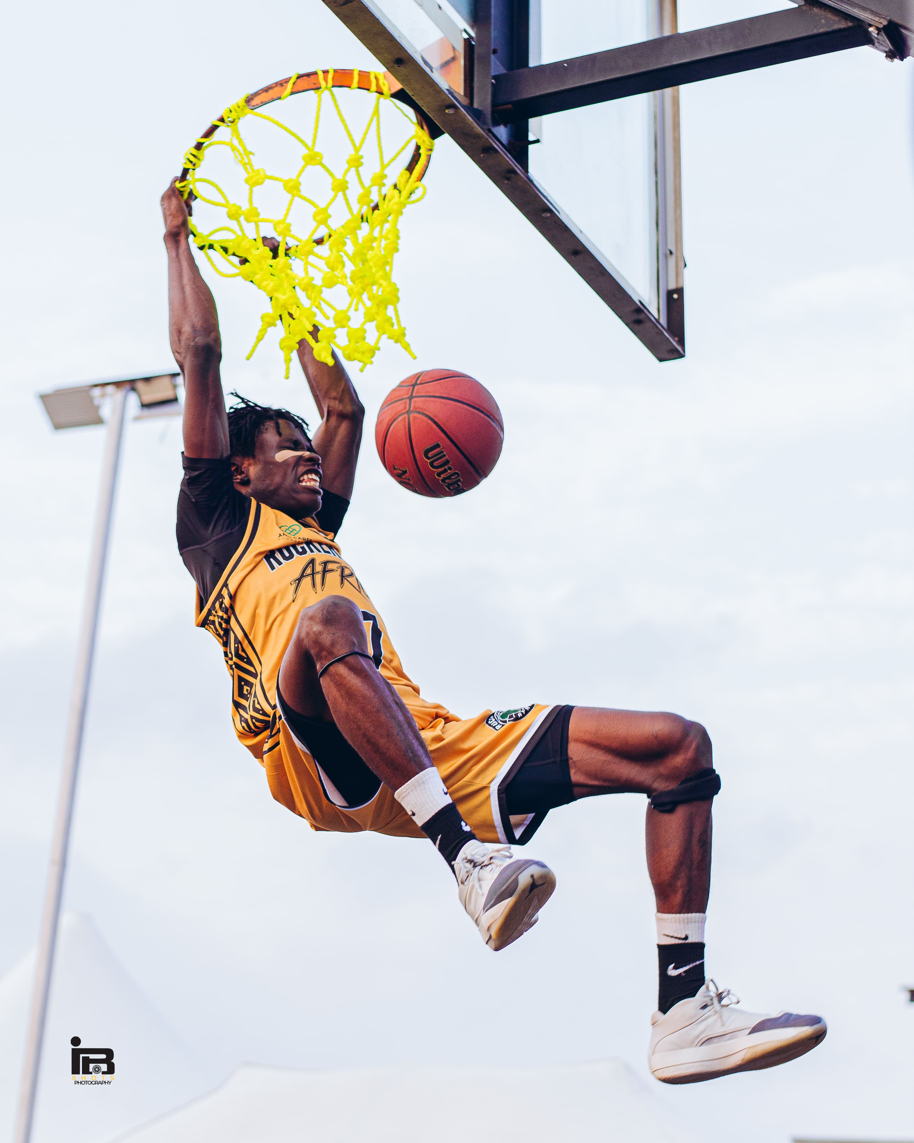 Dunk contest action at Rucker Park Africa Lagos